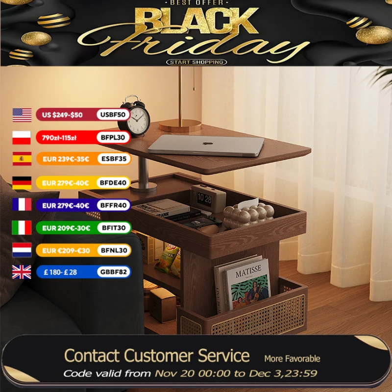 

Журнальный столик в скандинавском стиле для хранения, деревянный прямоугольный квадратный современный журнальный столик, вращающийся столик для гостиной, мебель в скандинавском стиле