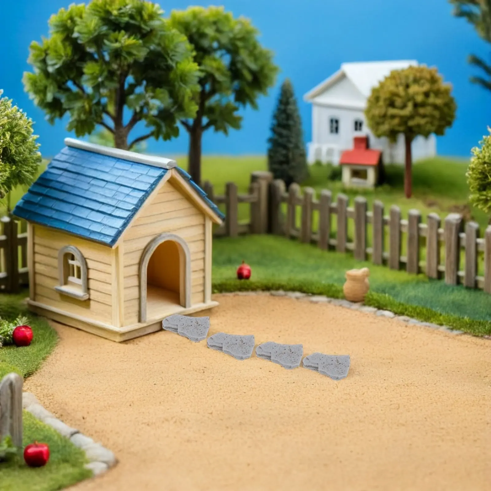 

20Pcs Miniature Resin Stone Stairs Micro Landscape Accessories Realistic Fairy Garden Pathway DIY Terrarium Diorama Stones