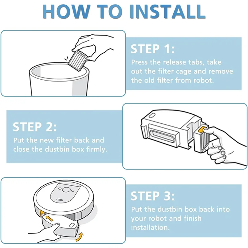 فلتر A97G لقطع غيار Irobot Roomba Combo 10 Max ملحقات التنظيف المنزلية الفعالة