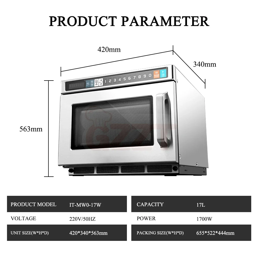 Professional Convenience Electric Micro Wave Oven Commercial Supermarket Use Industrial Digital Multifunction Microwave Oven