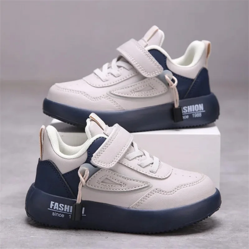 

Tenis Sneakers Kids Spring/Autumn New Boys Girls Sports Shoes Casual Board Shoes Leather Soft Soled Children Small White Shoes