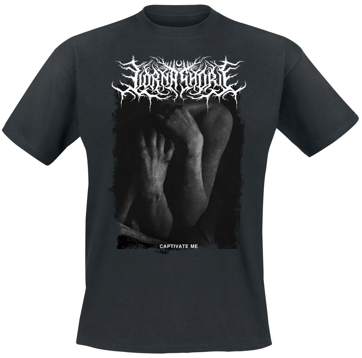 T-shirt Lorna Shore Captivate Me, T-shirt Deathcore avec logo brutal et impression de paroles, Merchandising pour fans du groupe