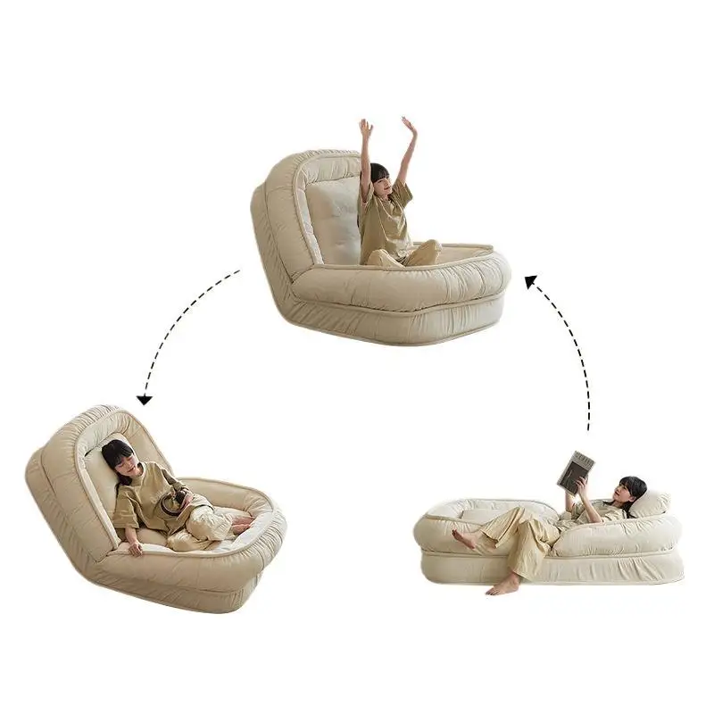 

Human kennel lazy sofa, single leisure, folding bed sofa, balcony, bedroom, double large recliner