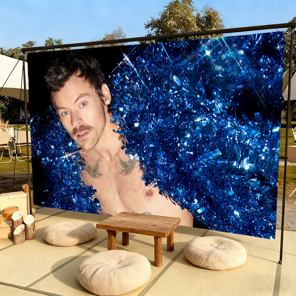 H-harry Kiss Disco Occasionally Flag S-styles For Outdoor Camping Bar Picnic Party Home Decoration Ornaments Banner