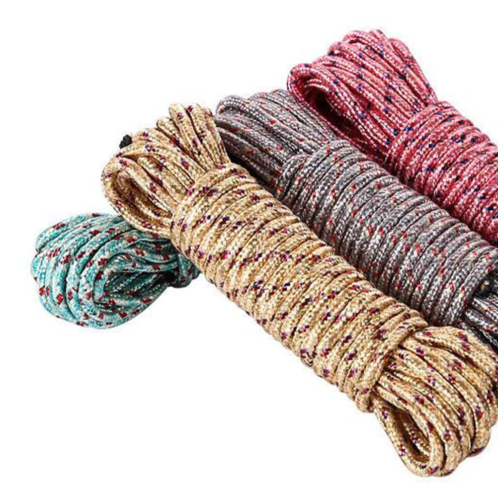 

Braided Nylon Clothesline Rope 10m 3mm Weather Resistant Lightweight Camping Hiking Outdoor Portable Non Fading High