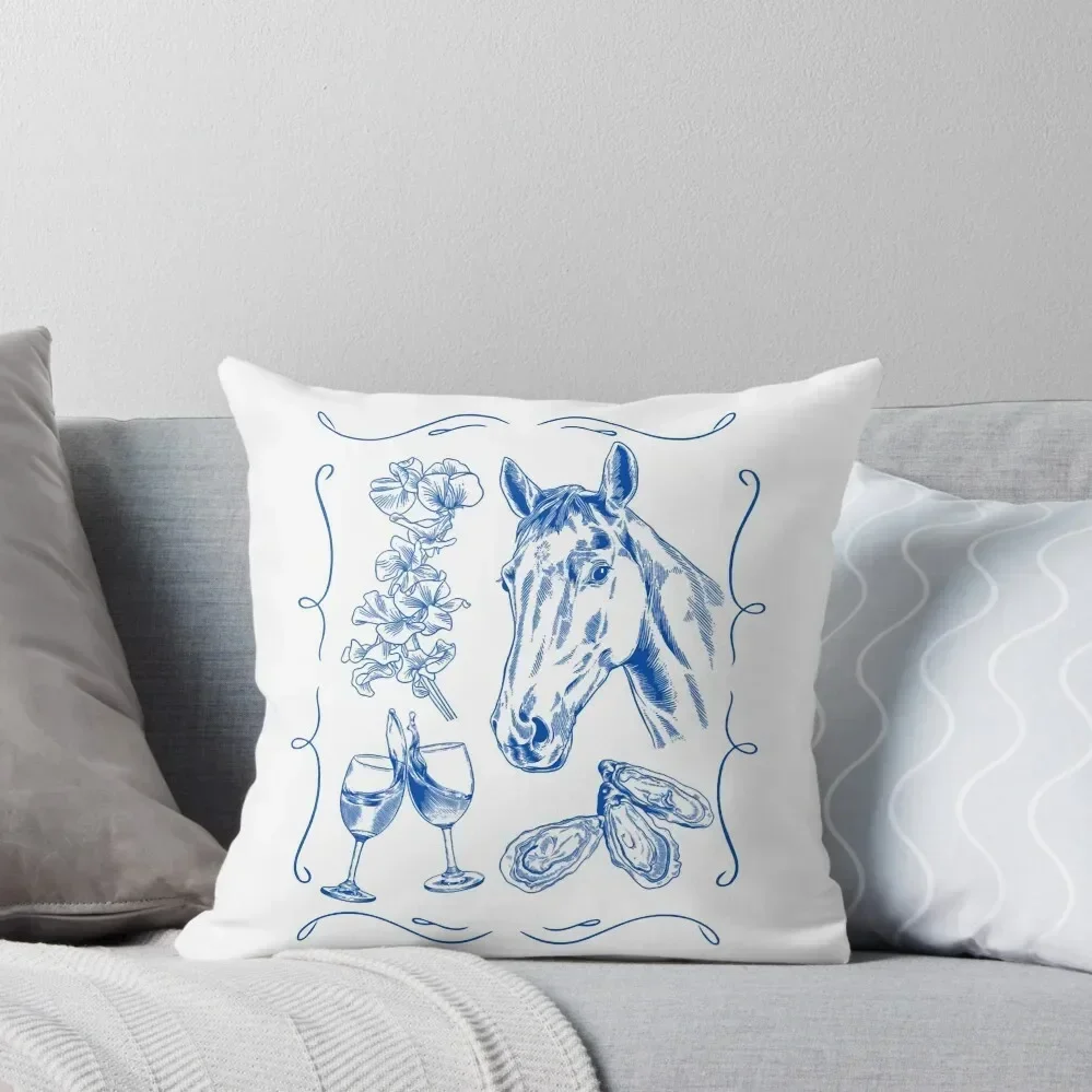

Coastal Cowgirl - Blue Throw Pillow Anime Cushions Cover Christmas Pillow Covers Luxury Cushion Cover pillow