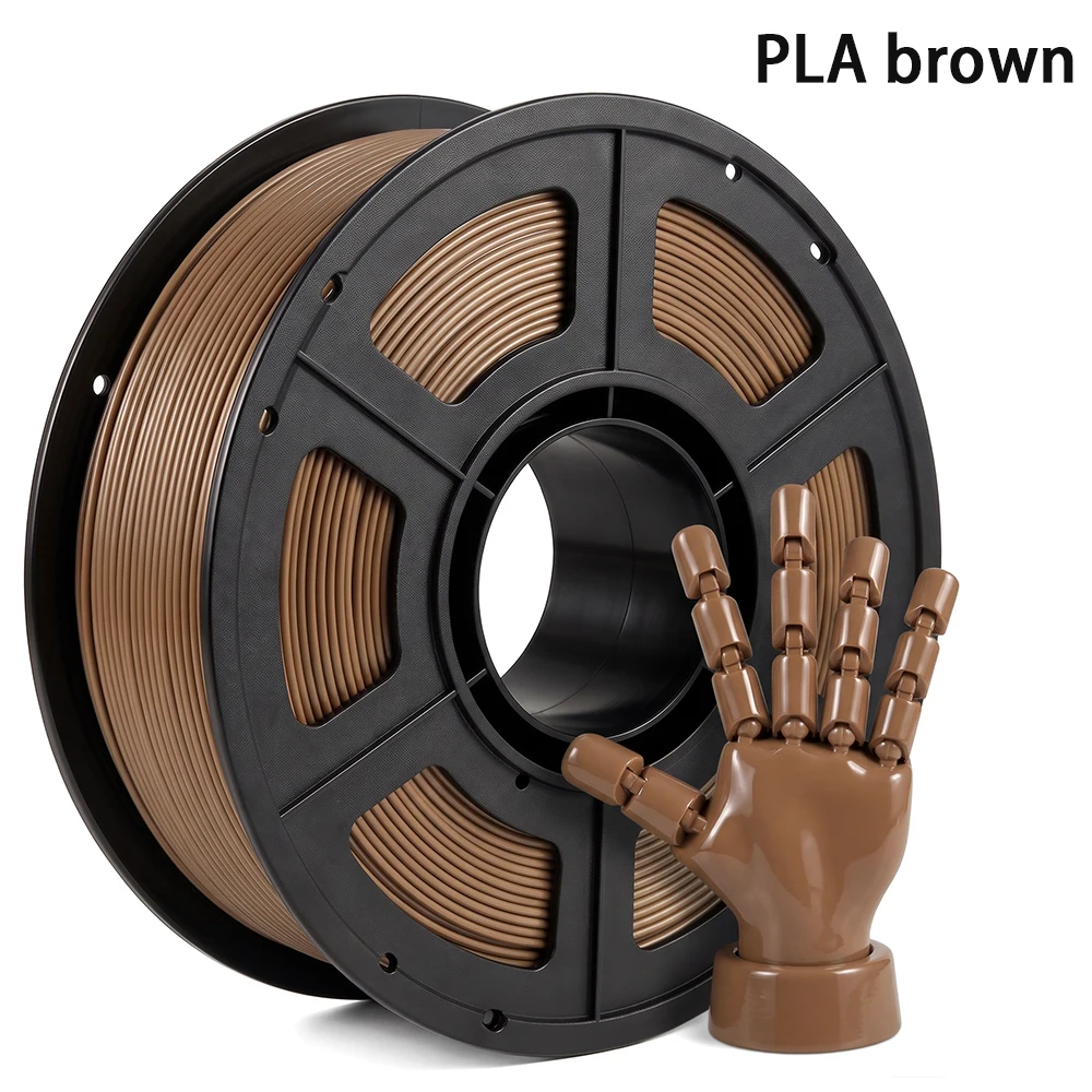 200g 1kg 1.75mm PLA Brown 3D Printer Filament Bundle Fast Printing Speed Dimensional Accuracy ±0.02mm