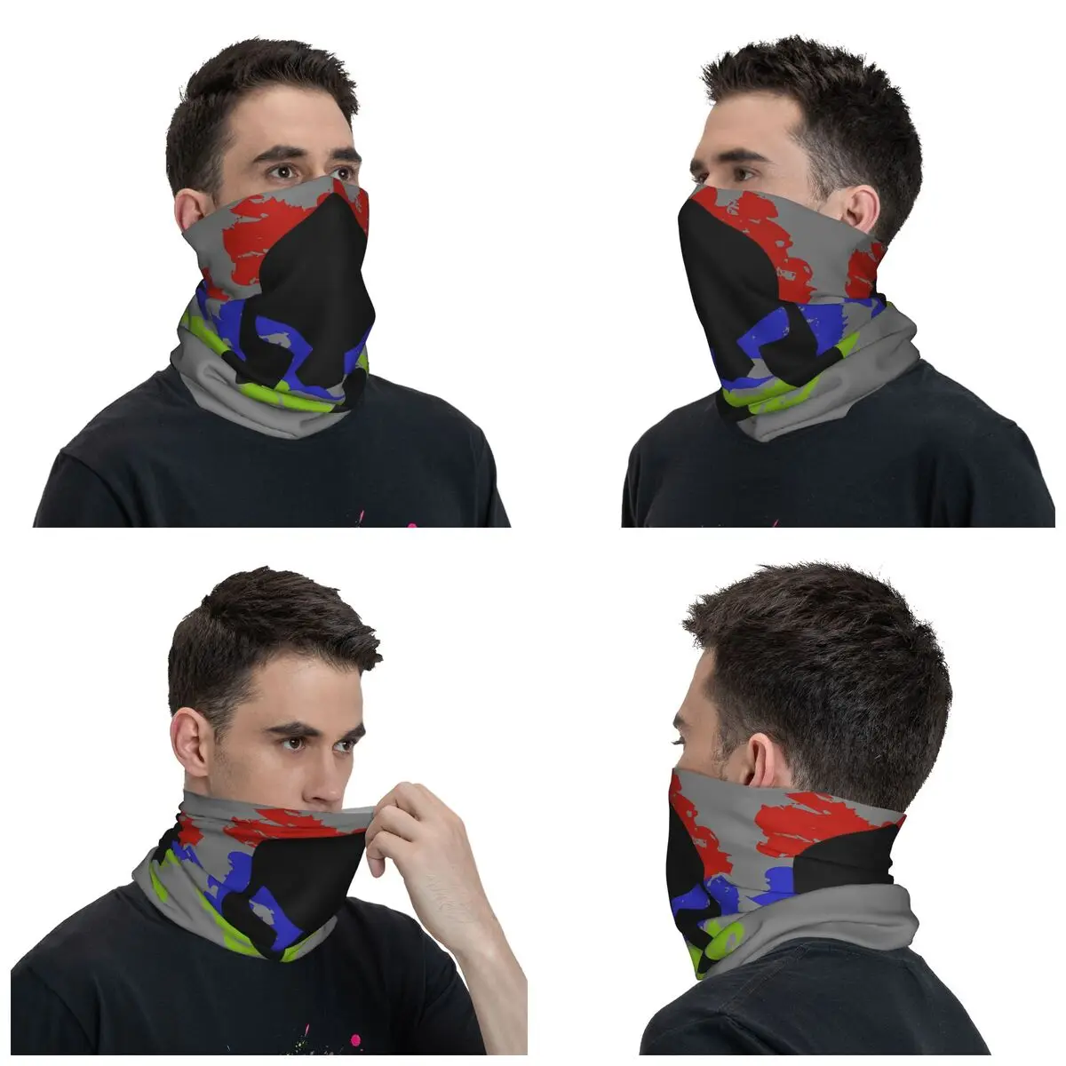 Novelty Spartan Colors Merch Bandana Neck Gaiter Spartan Race Mask Scarf Multi-use Riding Face Mask Unisex Windproof