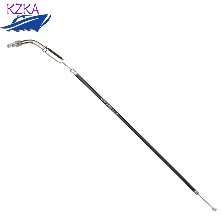 Cable de acelerador 677-26301 para Motor fueraborda Yamaha de 2 tiempos 6HP 8HP 677-26301-00 677-26301-02 67726301   Piezas del motor del barco