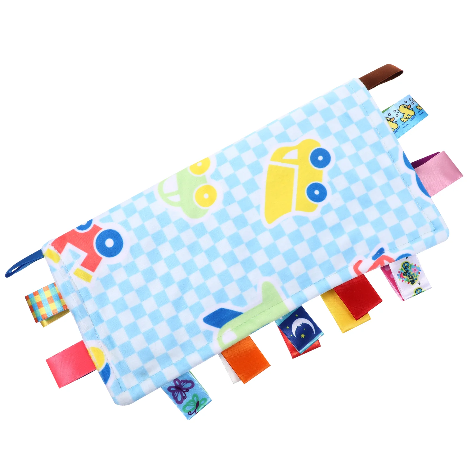 Soothing Towel Security Comforter Baby Tag Blanket with Plush Taggy Tags Blankets Labels