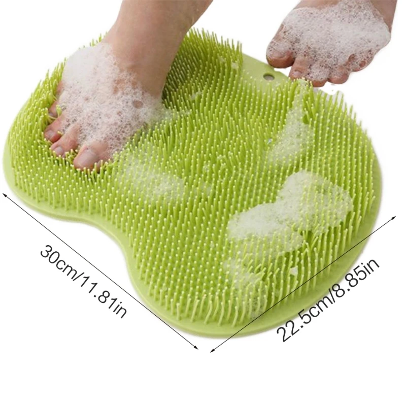 Silicon Chà Lưng Bàn Chải Tắm Miếng Lót Phòng Tắm Chống Trượt Massage Có Mút Miếng Lót Dropsale