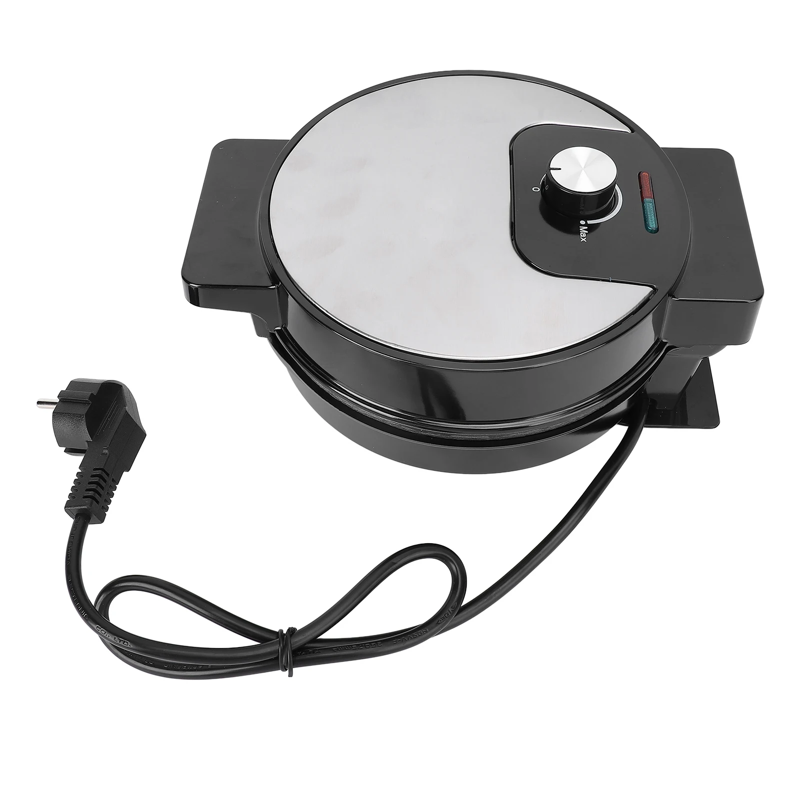 Waffle Cone Maker Infinite Temperature Adjustment Fast Heating Non Stick Ice Cream Cone Maker, Easy to Clean Pancake Machine