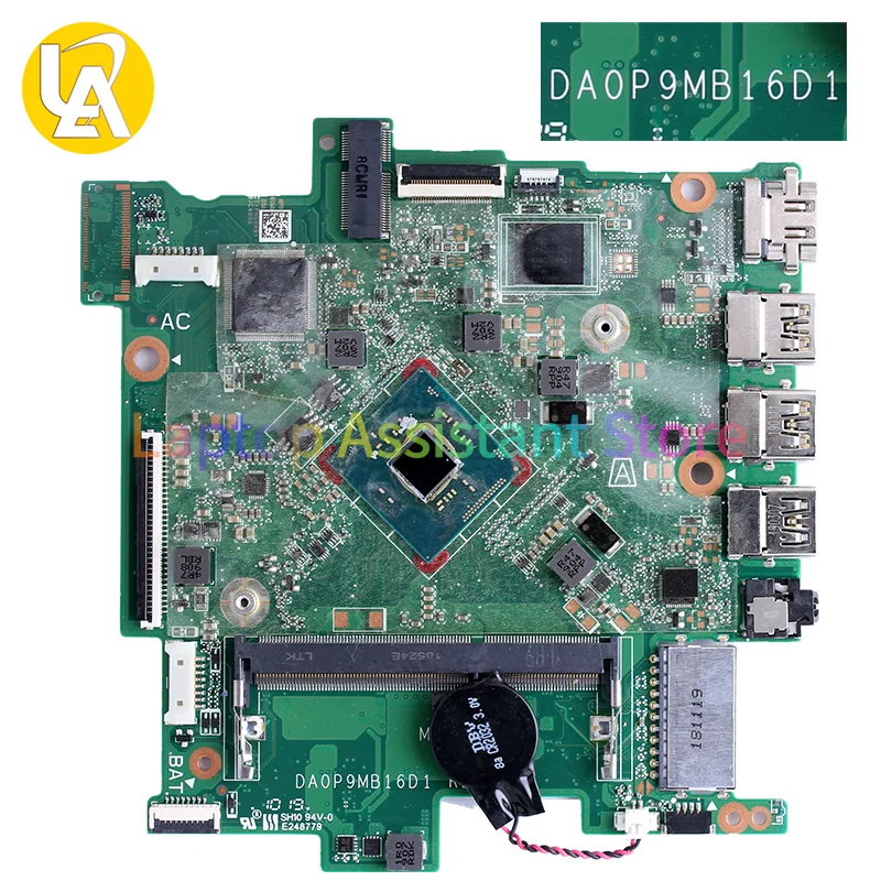 DA0P9MB16D1 For HP Stream 14-CB Laptop Motherboard 905306-601 L06659-601 SR2KN N3060 CPU DDR3 Notebook Mainboard Test