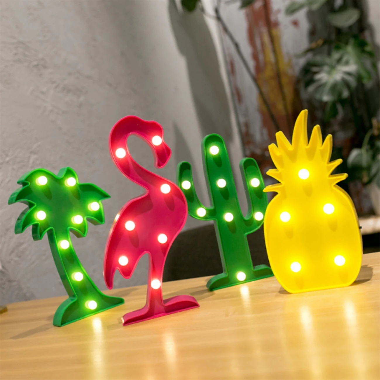 Cartoon Unicorn Led Night Light Table Lighting Letter Flamingo for Baby Beside Light Home Christmas Decor