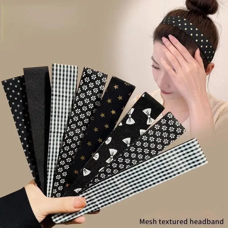 Women's Minimalist Velcro Headband Adjustable Non Slip Hair Hoop for Office Work Daily Outing Skincare Hair Accessories