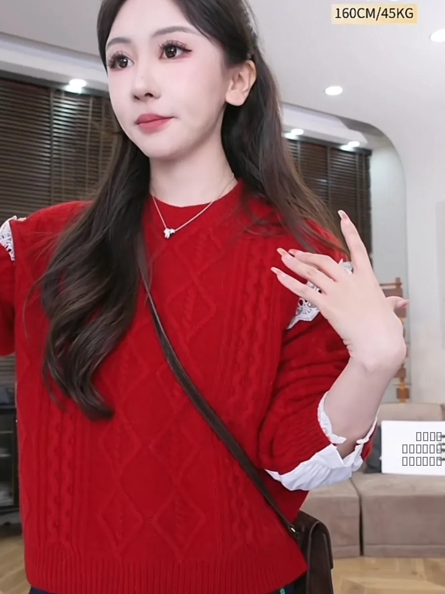 

Хлопковый свитер женский свободного кроя, мягкий, уютный, зимний, простой, элегантный, рекомендовано BaiXue