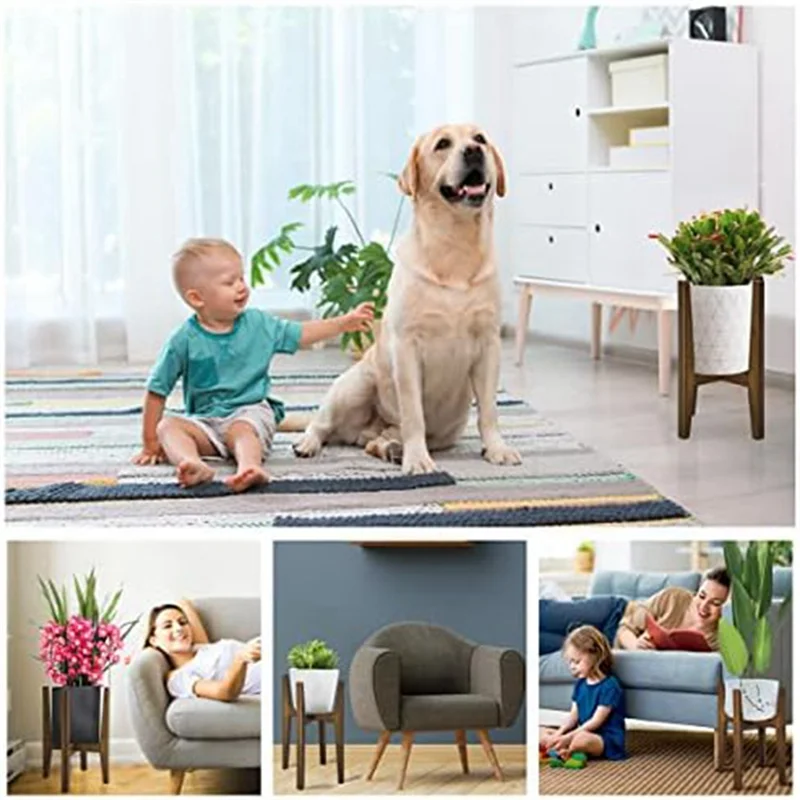 Soporte para plantas A04I, soportes para plantas de interior modernos ajustables, soporte de flores de esquina para interiores y exteriores, se adapta a macetas de 18 a 30CM