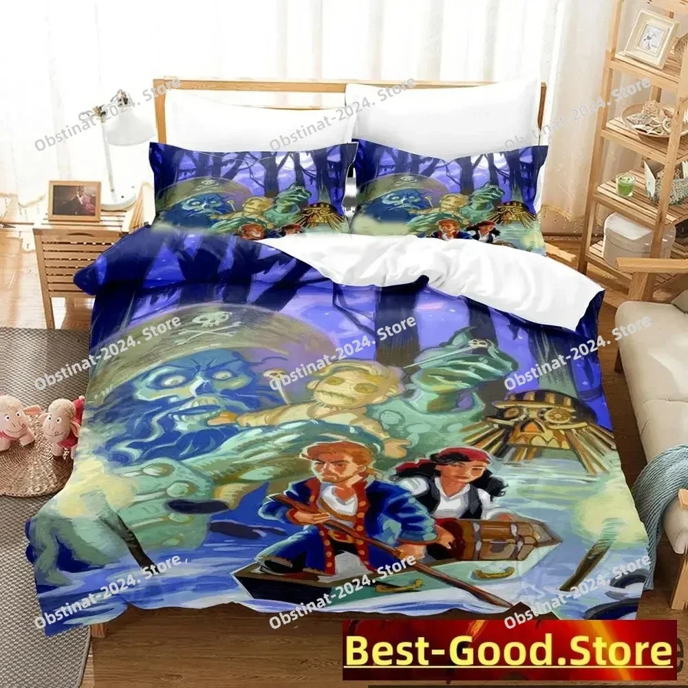 

3D Print Monkey Island Lechuck Printed Bed Set Duvet Cover Pillowcase Bedding Set Bed Linen Sheet Quilt Full Queen King Size