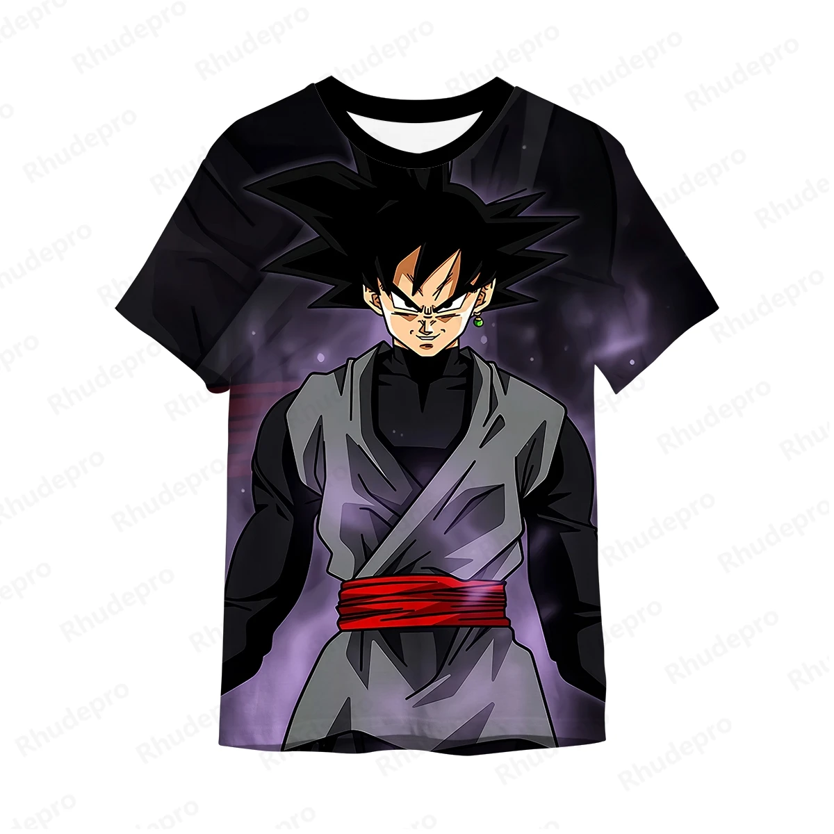 Dragon Ball Anime masculino camiseta grande, Super Saiya Goku, Roupas de tendência de menino e menina, Roupas Vegeta, Y2k