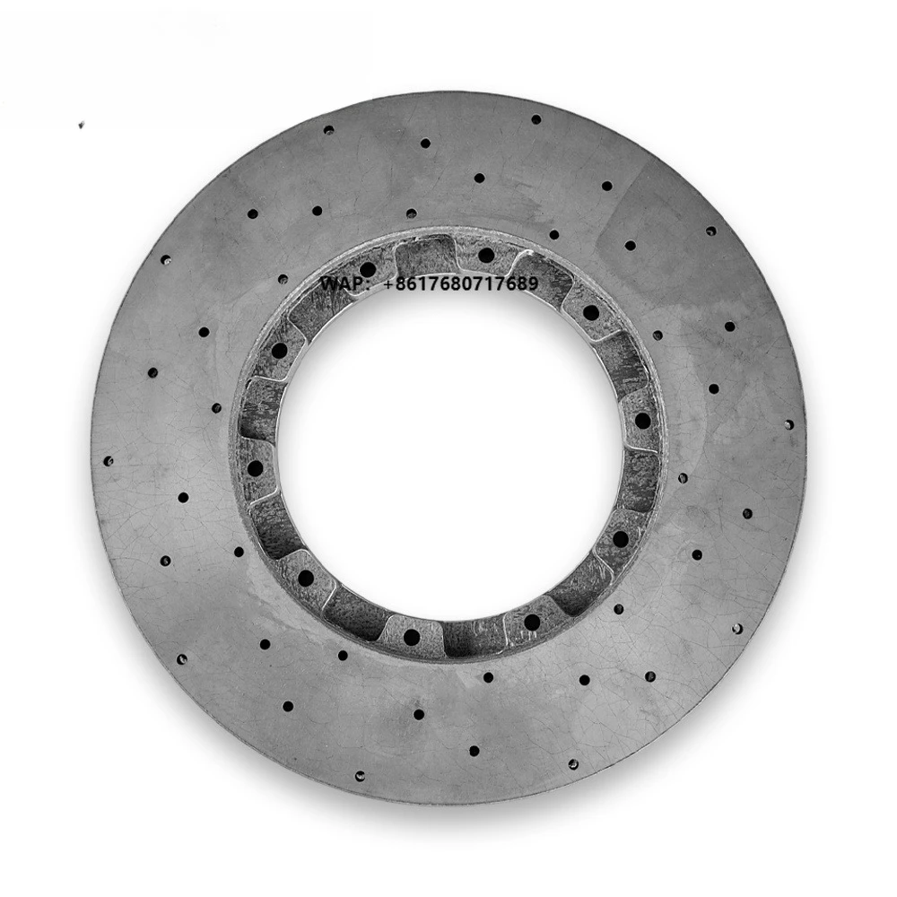 Size Upgrade Long Fiber Carbon Ceramic Disc With Brake Pads 390mm Front Rotor  GTR R35
