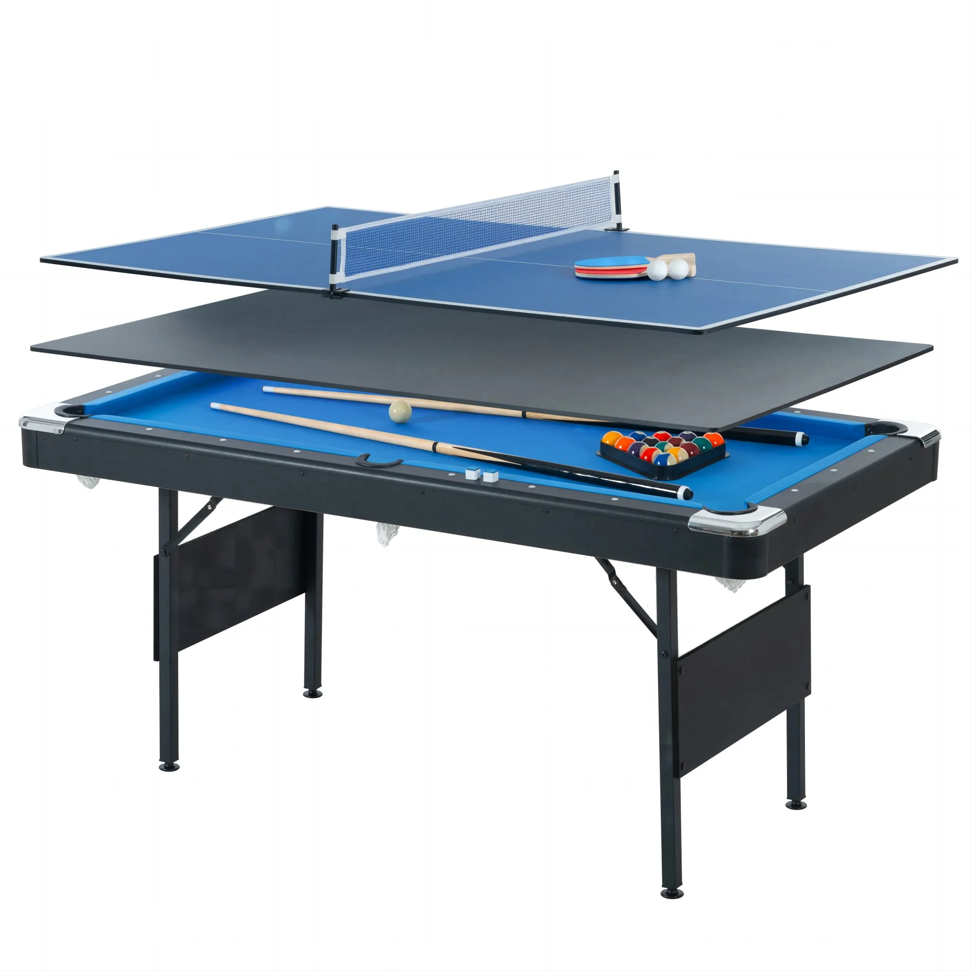 3 in 1 game table,pool table,billiard table,table games,table tennis multi game table,table games,family movement blue