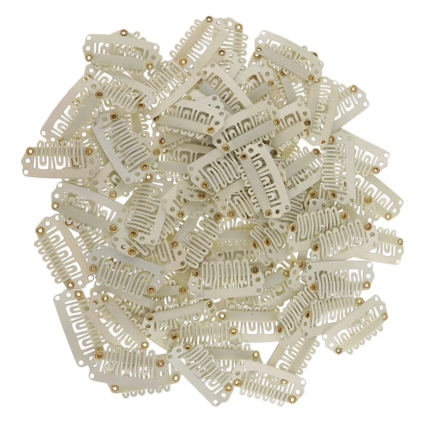 50/20pcs 2.3cm-3.2cm Zwart Bruin Kleur Pruik Clips Snap Clip Voor Haarverlenging Pruik Inslag Pruik PP Haarspelden Grote Clips Styling Tools