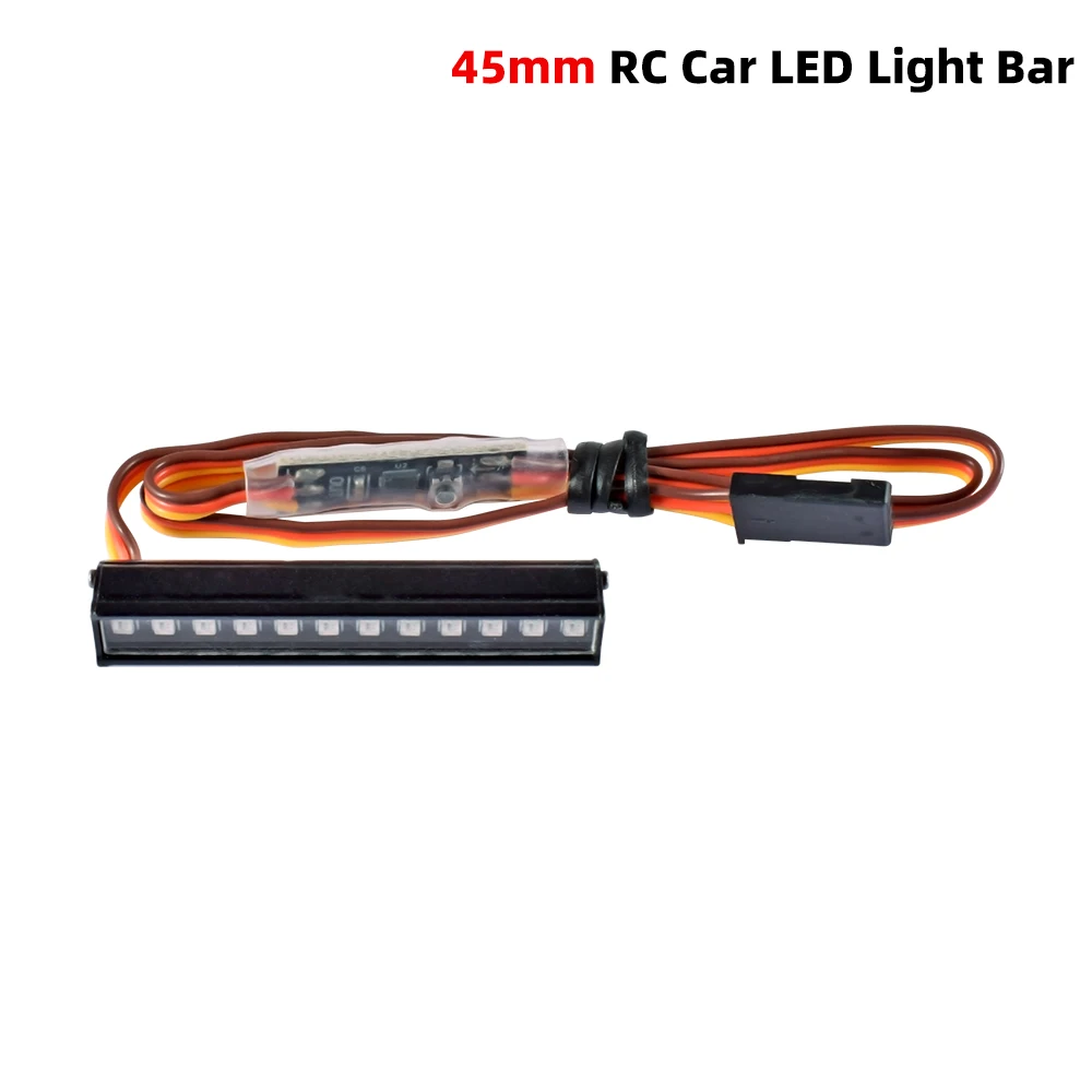 DUMBORC  RC LED Light Bar Colorful Roof Lamp Kit 45/56/64MM 8 Modes for RC Crawler Car