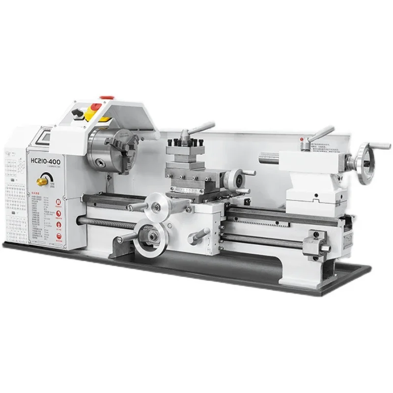 Desktop home lathe industrial grade small high precision woodworking metal processing lathe HC210-400