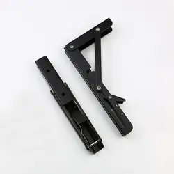 1pc Heavy Duty Folding Shelf: 90° Decorative Table with Adjustable Angle & High-Quality Metal Wall Storage Bracket