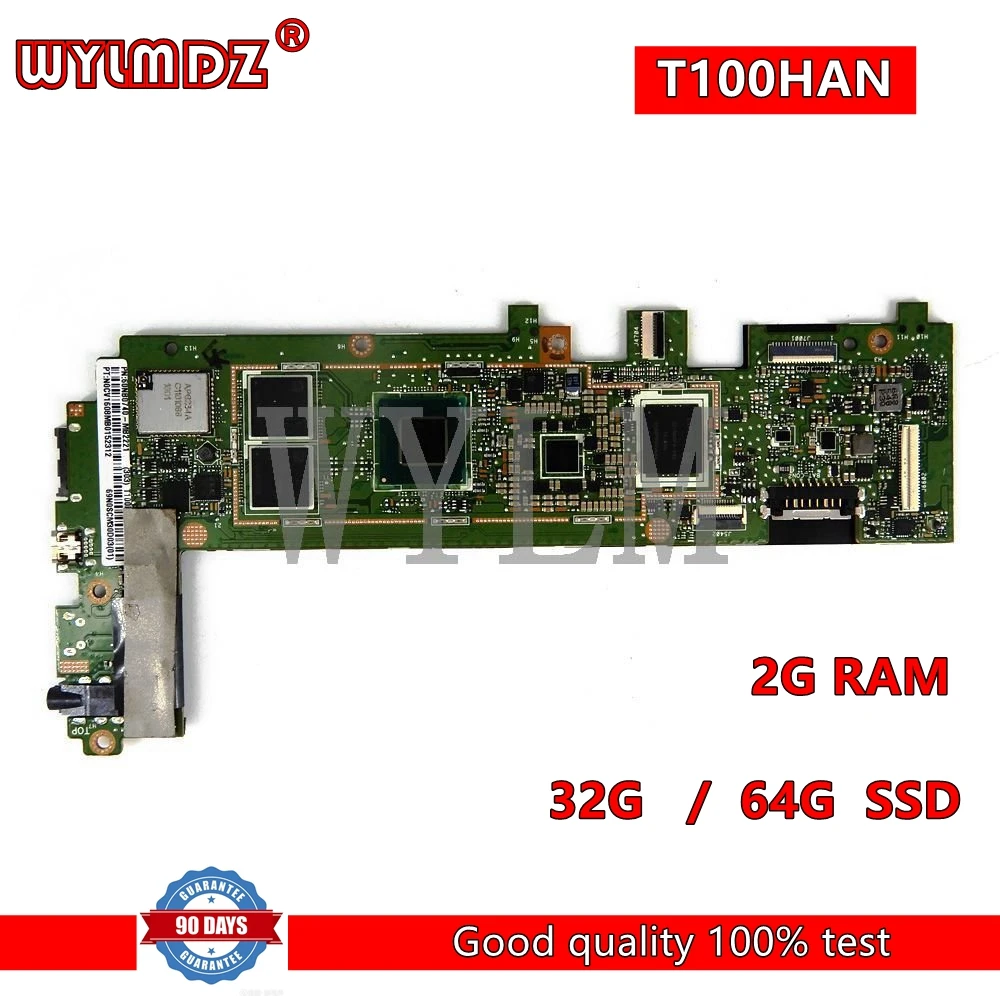 tabuleta mainboard do livro do transformador de asus t100han z8500 processador central 2gb ram 32g ssd 64g t100h t100ha t100hn t100han 01