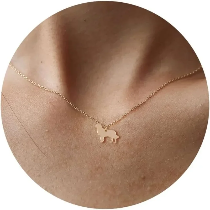 Dainty 14K Gold Plated Snake Turtle Cat Dog Pendant Necklace Simple Cute Elephant Bear Necklaces for Women  Animal Jewelry Gift image 4
