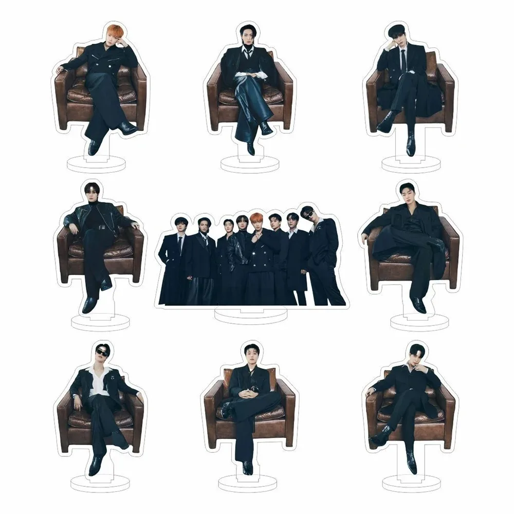 

Diy HOT Pop Singer Ateez Star Album Figure Transparent Custom Acrylic Stand Model Fans Creative Desktop Ornament Holiday Gifts