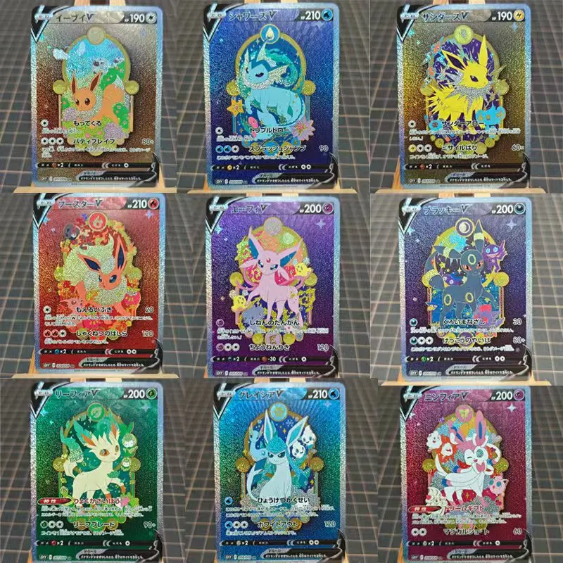 

Pokemon Diy Eeveelution Gengar Vmax Charizard Self Control Collect Signature Trading флэш-карта аниме мультфильм оригинальный подарок