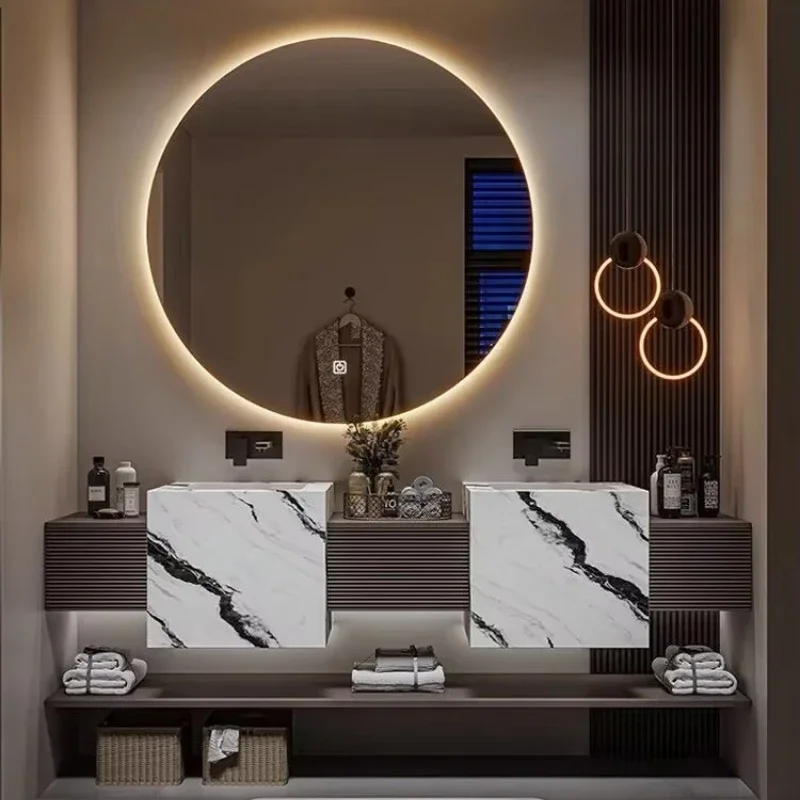 

Modern Hotel Project Bathroom Sink Set (with floor-to-ceiling/wall-mounted) including sink and countertop