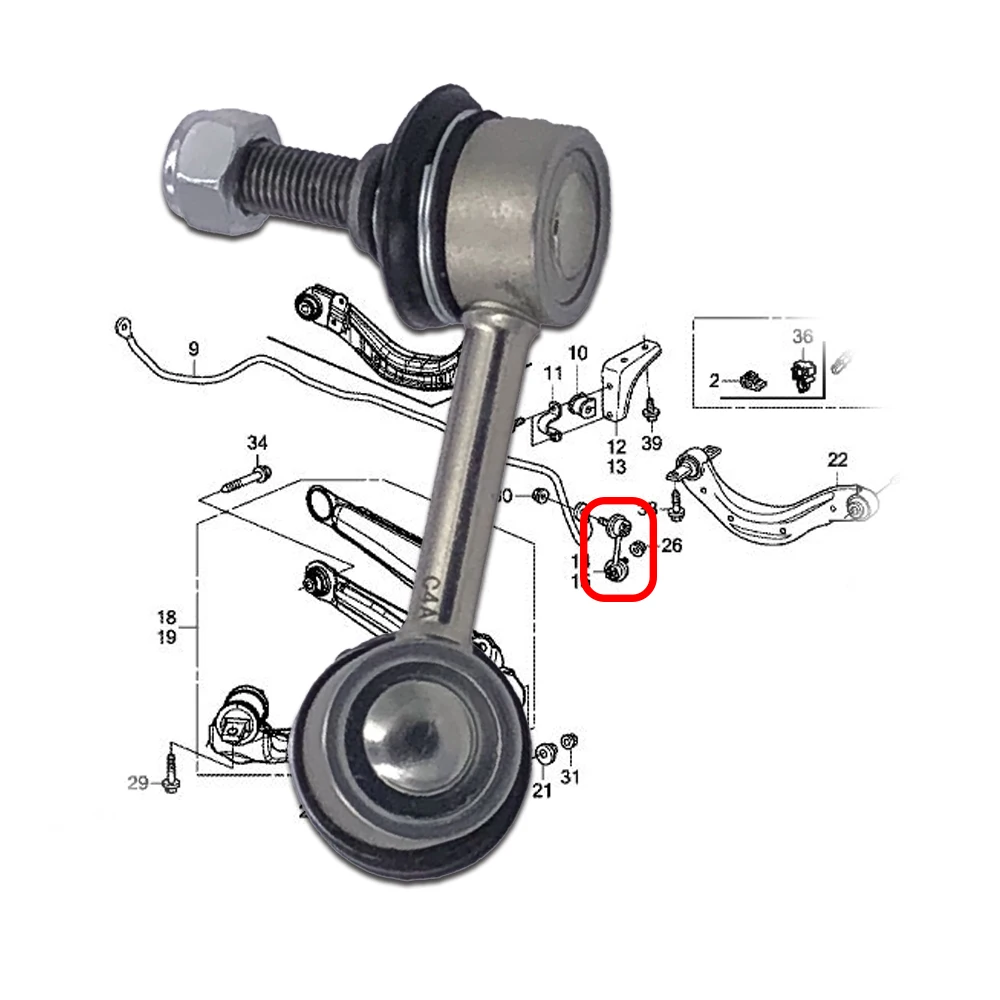 REAR Stabilizer Link L/R for HONDA CIVIC FA/FD/FG 1.8L 2005-2011 52321-SNA-A01 52320-SNA-A01 Sway Bar Link
