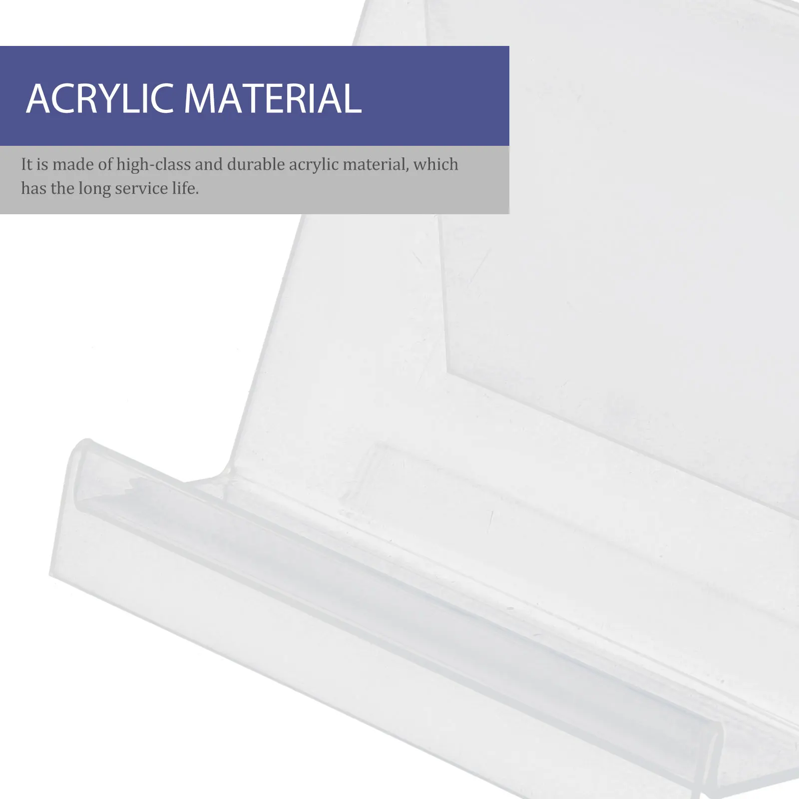

2pcs Clear Acrylic Bookshelf Tablet St Easel Shelving Brackets Home Supplies Storage ganizer Display St Albums Vinyl