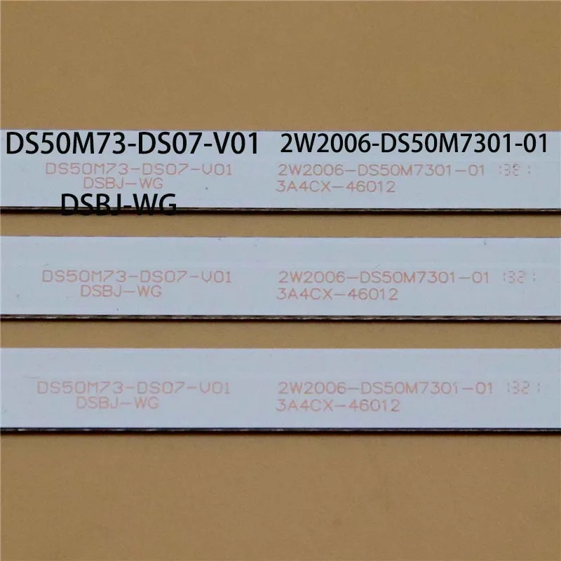 Barras de TV LED DS50M73-DS07-V01 Faixa de luz de fundo para AKAI AKTV505 LSC490FN02W AKTV505 UHD T Smart Lanes DSBJ-WG 2W2006-DS50M7301-01