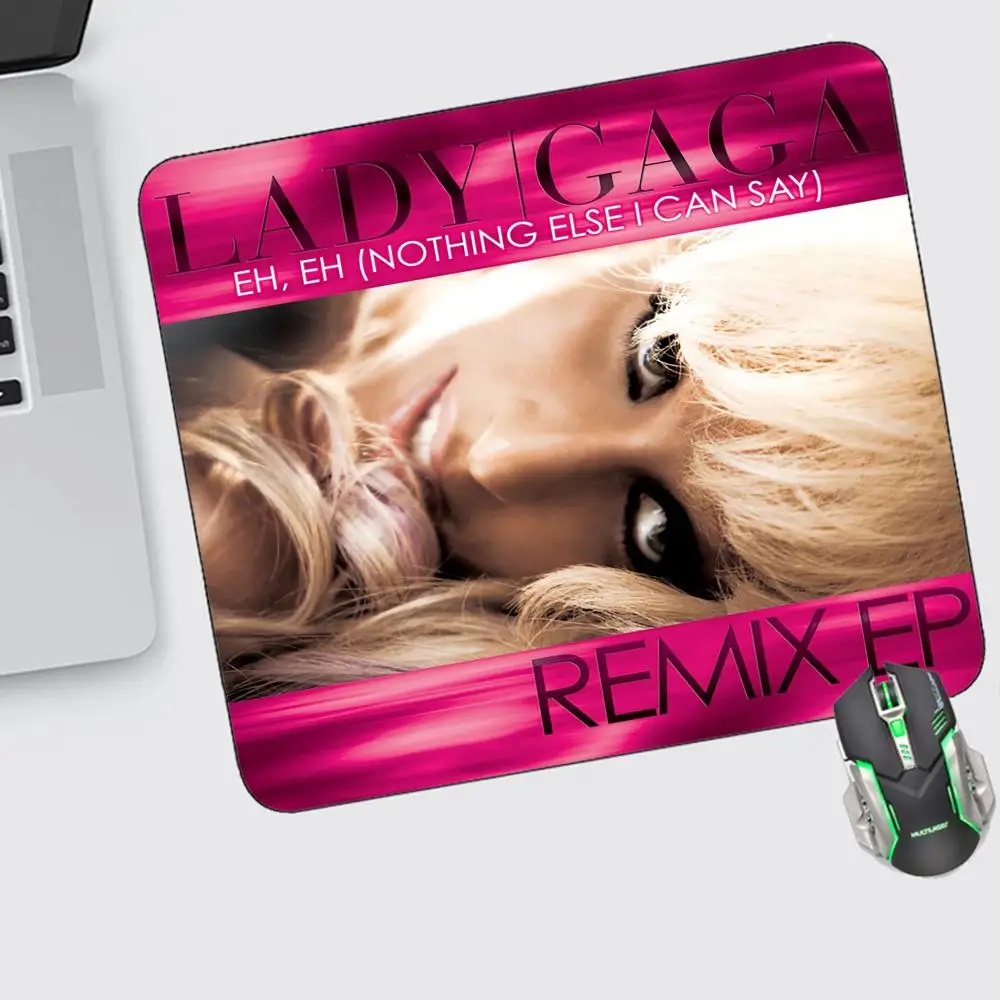 

Lady Gaga Mouse Pad Small Gaming Accessories Keyboard Computer Offices Desk Mat Pc Gamer Non-slip Rubber Mousepad