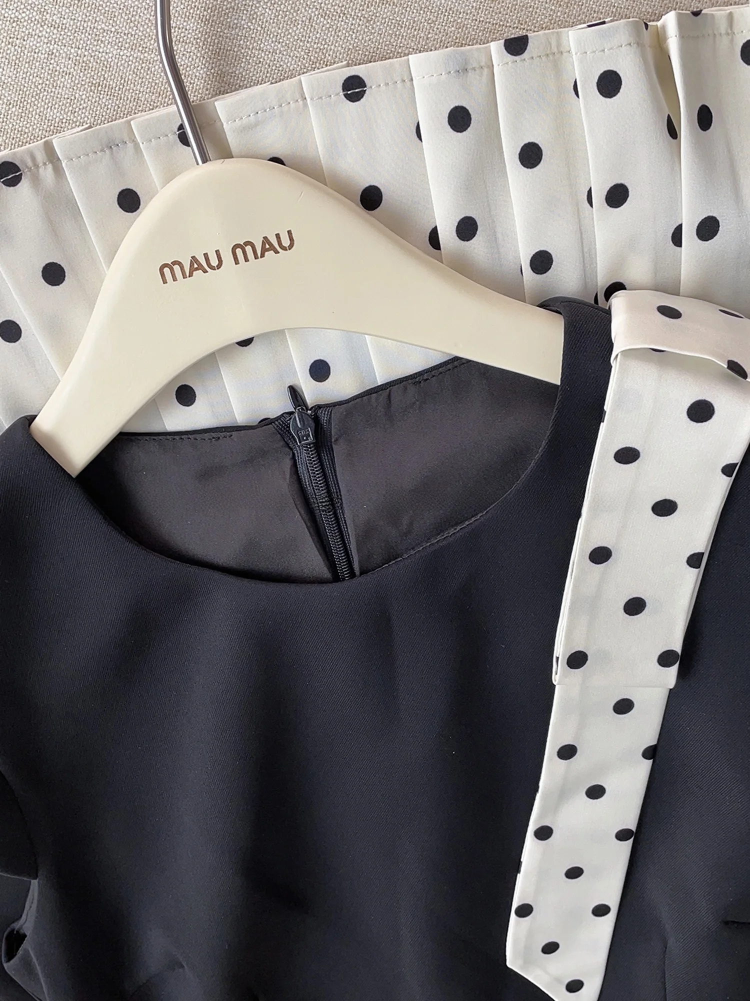 أنيقة صيف جديد منقوشة تصميم تحسس مطوي البولكا نقطة عقدة مربوط الدكتور الفرنسية Sle عالية الخصر ميدي تنورة ألف خط الدكتور