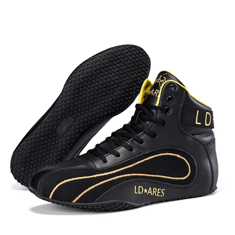 Men/Women Breathable Mesh Upper, Shock-Absorbing Sole for Boxing Muay Thai Grappling Gym Fitness & Strength Training