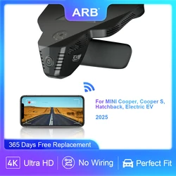 ARB 4K Dash Camera for MINI Cooper/Cooper S/Hatchback/Electric EV 2025, 2160P UHD Car DVR with WIFI APP, G-Sensor & Night Vision