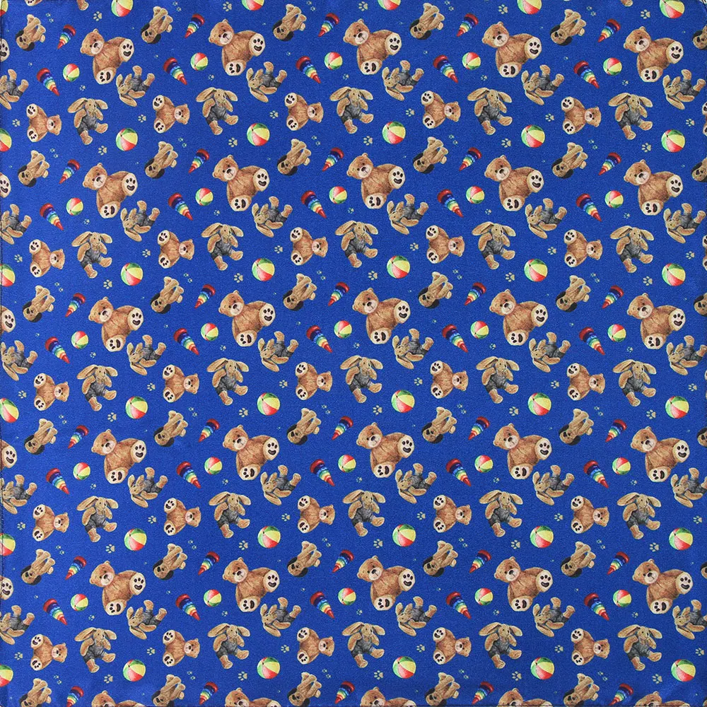 

53 см 100% натуральный шелк, топ, элитный бренд, женский шарф, галстук с медведем, мужская квадратная летняя бандана, пашмина, подарок друзьям, щенок, кролик