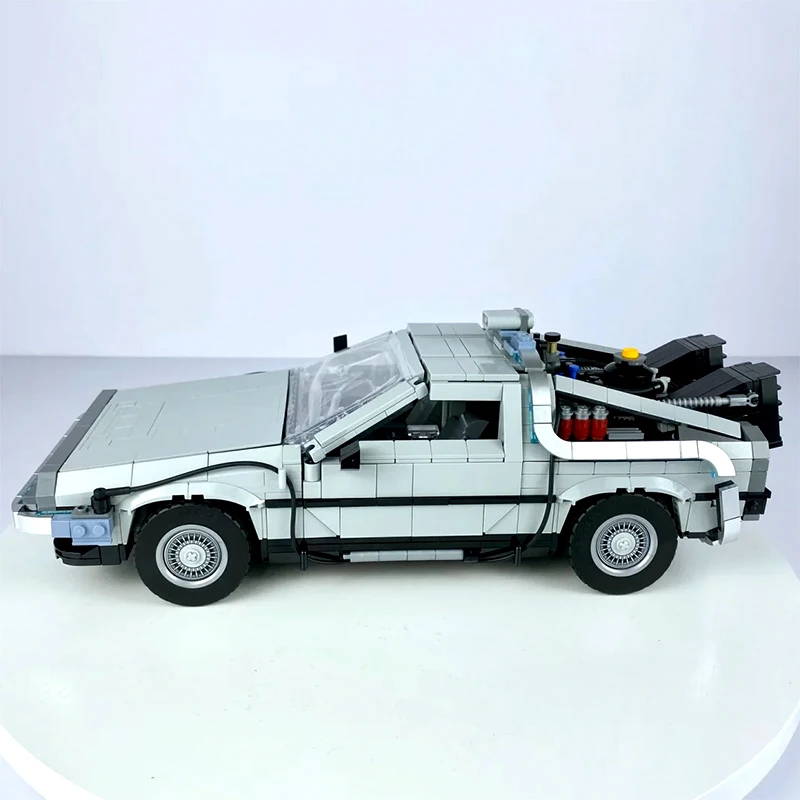 2025 Nuovo 1872 Pz Ritorno al futuro Macchina del tempo Blocchi di costruzione Mattoni per auto tecniche Costruire giocattoli di compleanno Regali per bambini Ragazzi