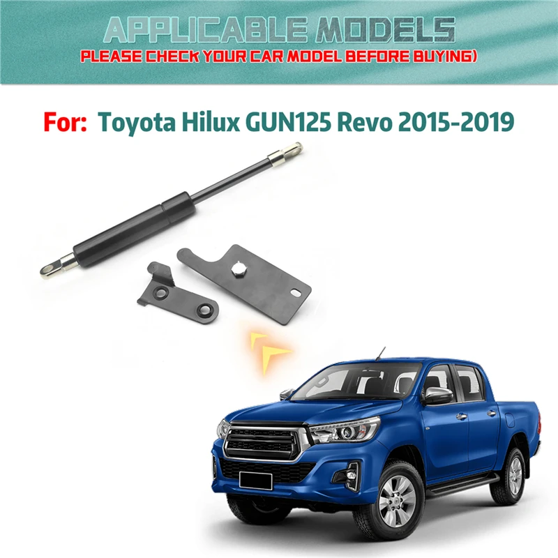 1Pcs/set Car Rear Tailgate Lift Gas Struts For Toyota Hilux GUN125 Revo 2015 2016 2017 2018 2019 Tail Gate Damper Accessories