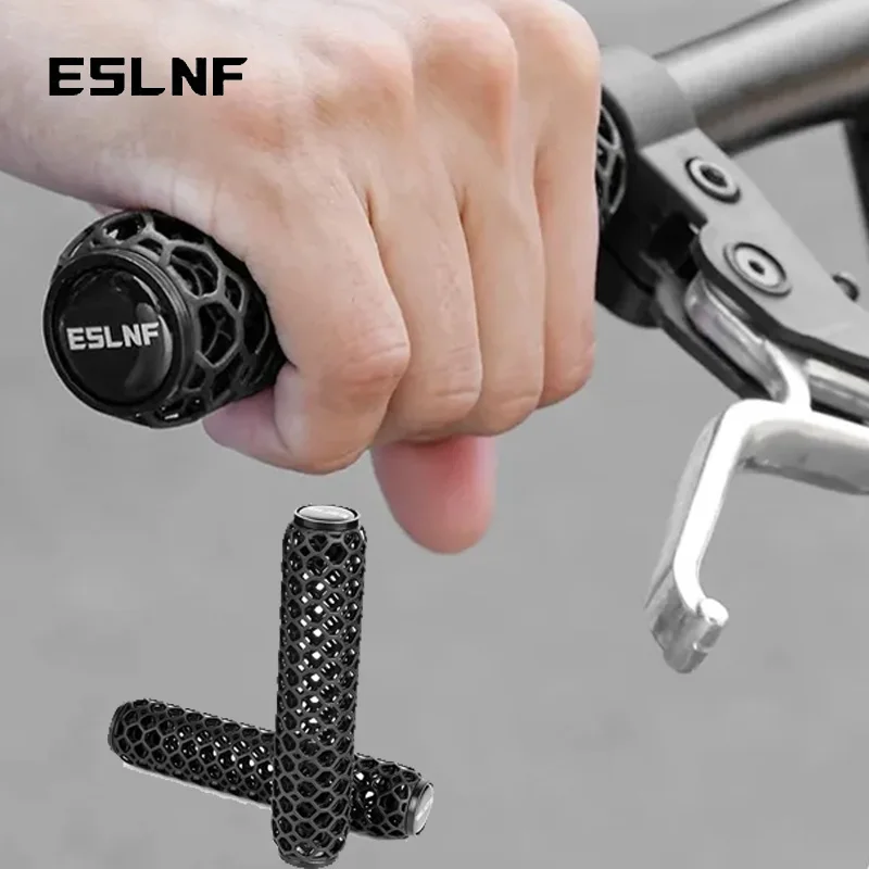 

ESLNF Bicycle Handlebar Grip 3D Printing Road Bike Handle Grip Hollow-out Design Non-Slip MTB Mountain Bike Handlebar Cover