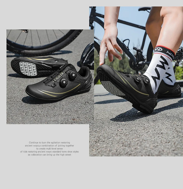 Unisex-Fahrradschuhe, atmungsaktive SPD-Rennradschuhe, professionelle MTB-Mountainbike-Schuhe, locklose Trainings-Fahrradschuhe – Detail 32