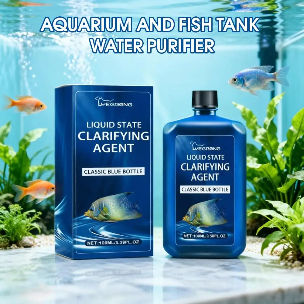 100ML Aquarium-Wasserklärungsmittel Aquarium-Wasserreiniger Aquarium-Fischzubehör Fischbecken-Wasseraufbereitung