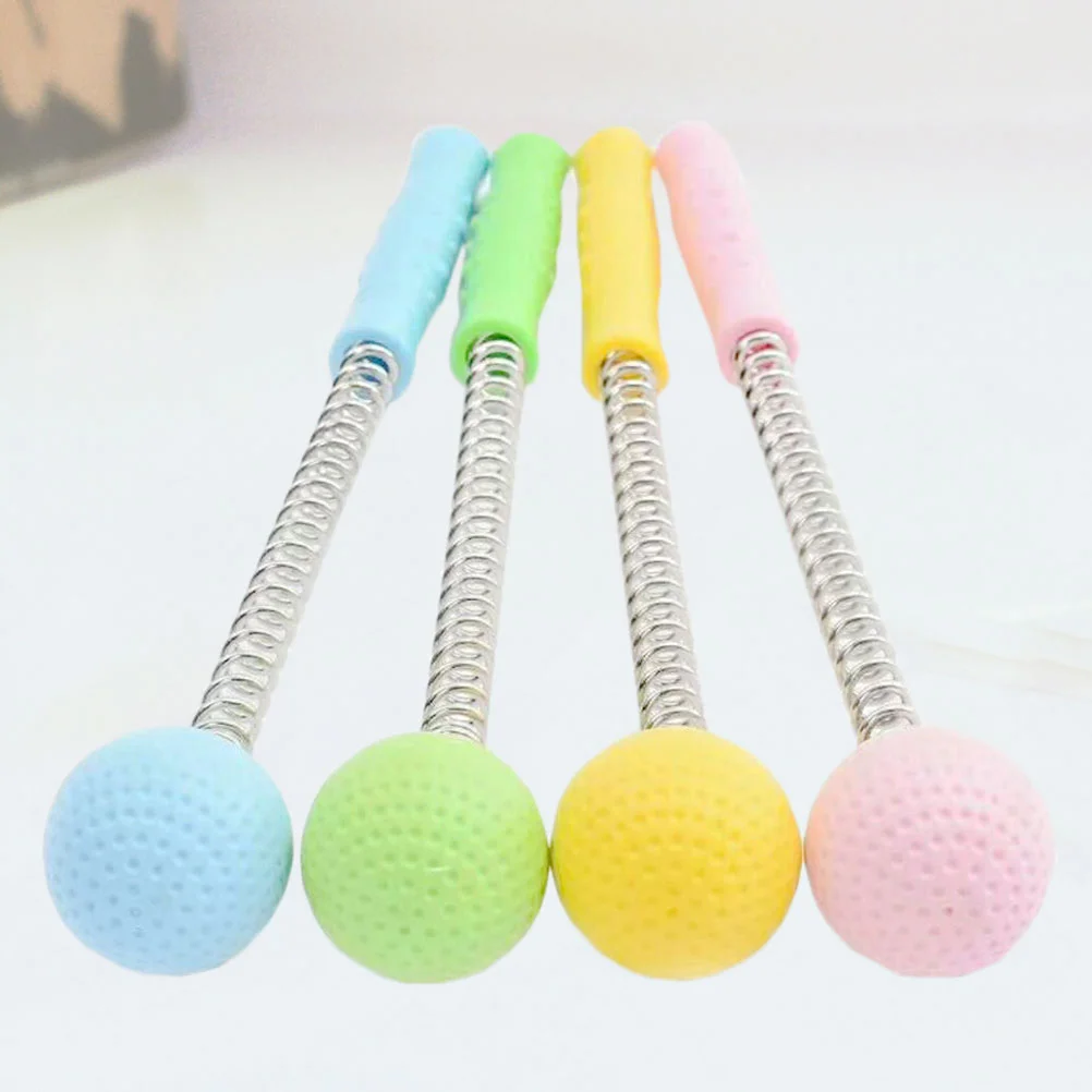 4 Pcs Silicone Massage Ball Massager Neck Tool Stress Relax Rod Elder