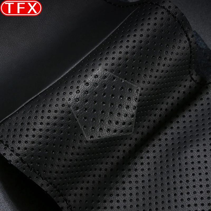 For Chery Jetour T2 2024 2023 Car Styling Hand-sewn Non-Slip Breathable Leather Steering Wheel Cover Auto Interior Accessories