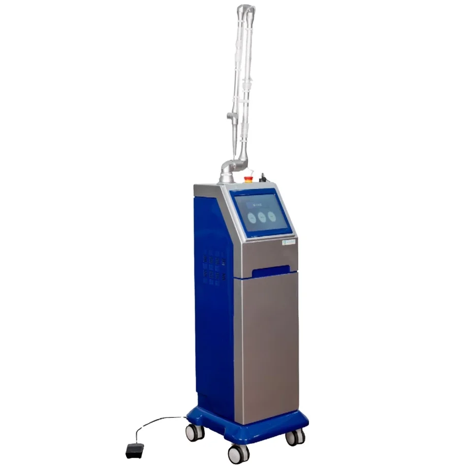 Veterinary Carbon Dioxide Laser Therapy Instrument Foot Switch Laser Therapy Instrument with Color Touch Screen